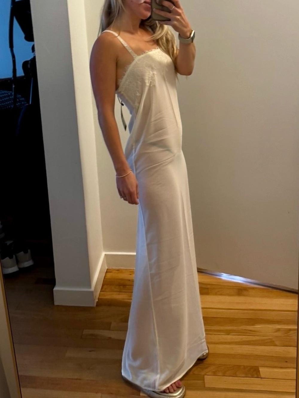 Lioness Glacial Sheer Maxi Dress Butter - Picture 7 of 7